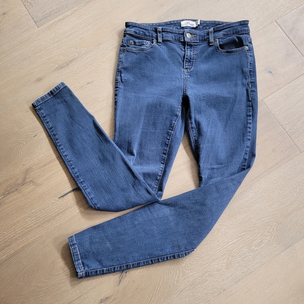 Vineyard Vines Jeans Women's sz 8 Mid Rise Skinny Leg Denim Jeans